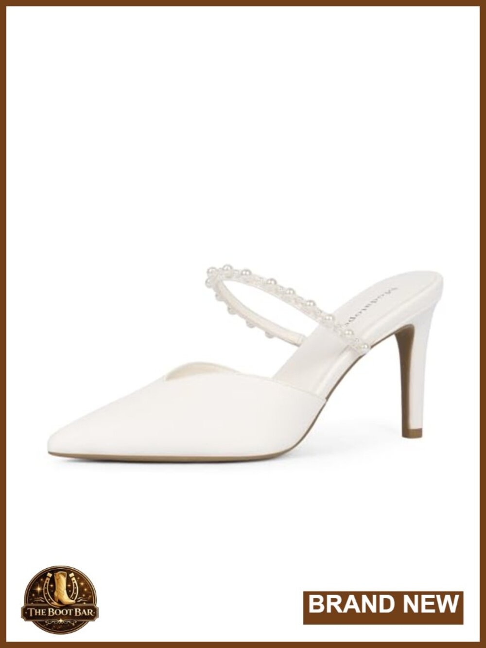 Pointed Toe Stiletto Heels Ankle Strap Mules Pumps Women Party Shoes